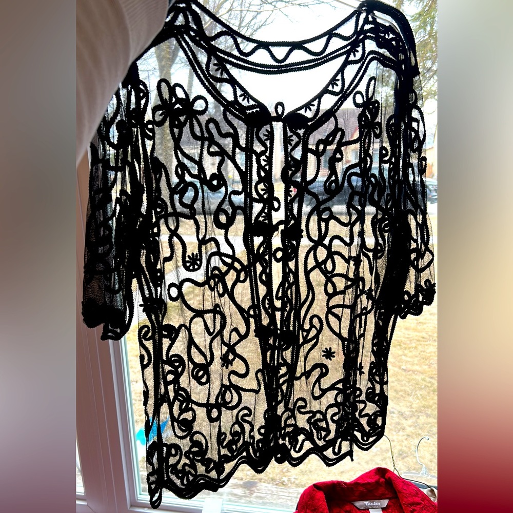 Sheer lace top